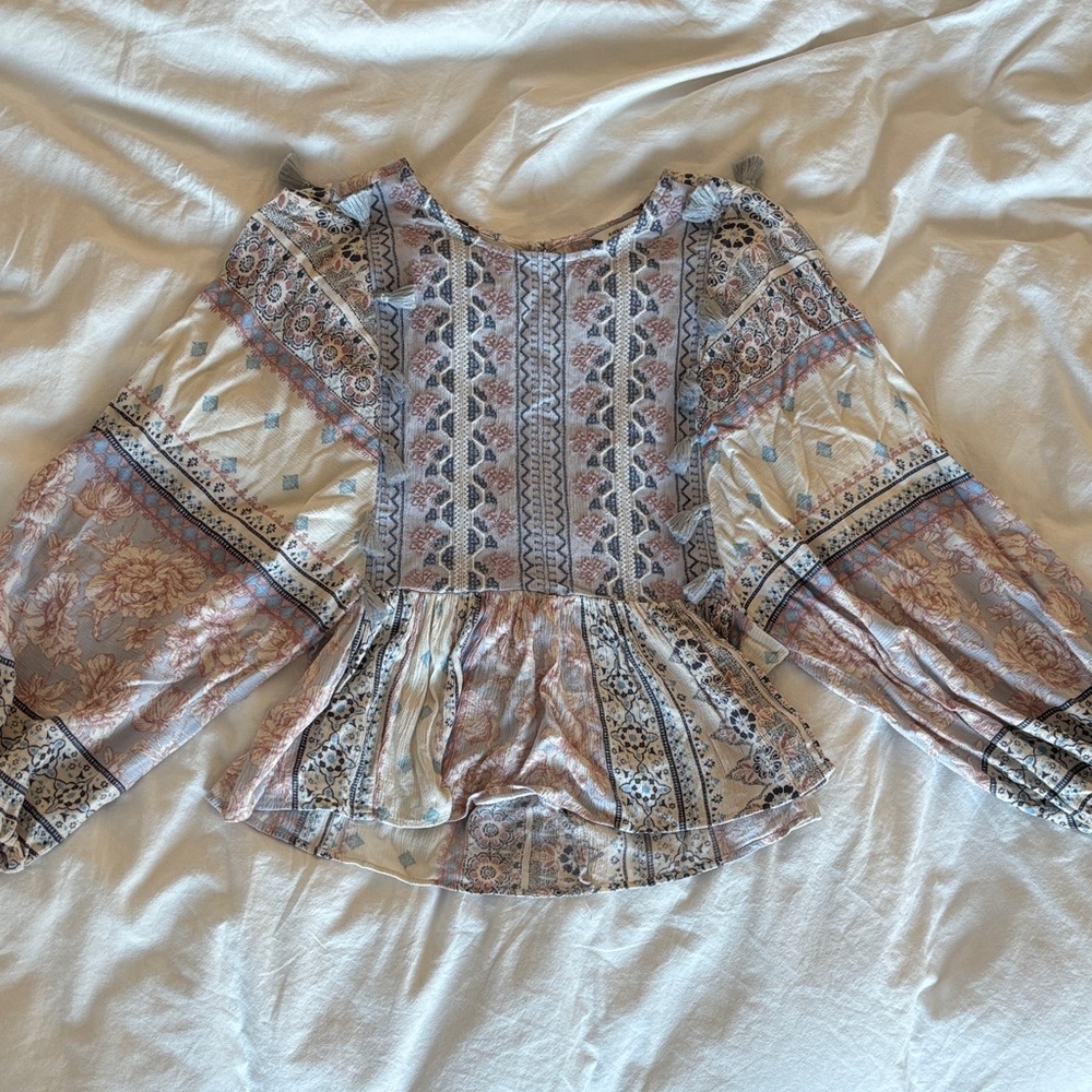 American Eagle Outfitters Boho Patterned Blouse